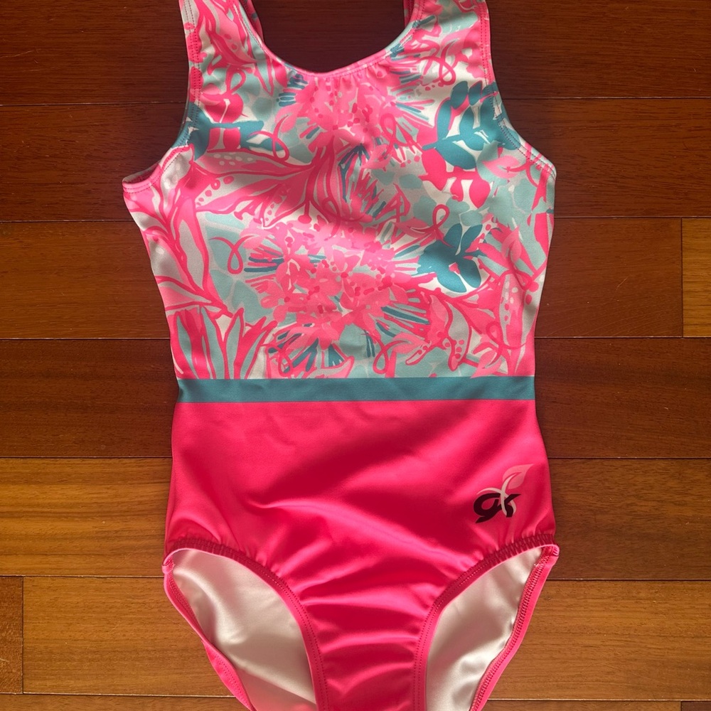 Pink Meet gymnastics leotard - CL